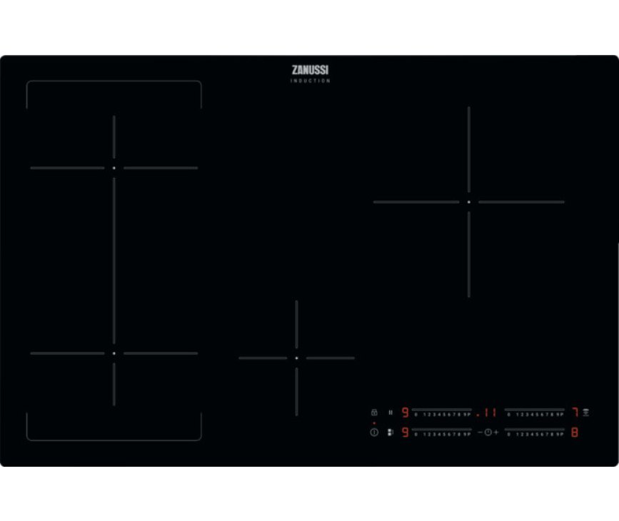 Zanussi ZIFN844K inbouw inductie kookplaat - 78 cm. breed