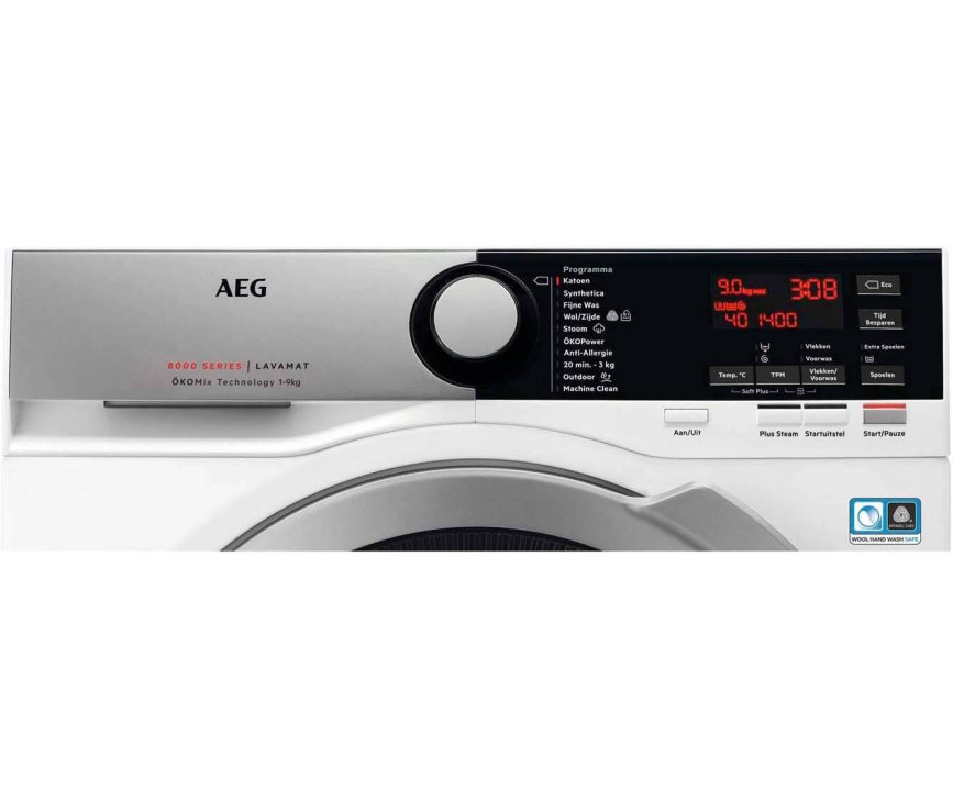 Aeg L8FENS96 wasmachine met OKOMix - 9 kg. - 1600 toeren