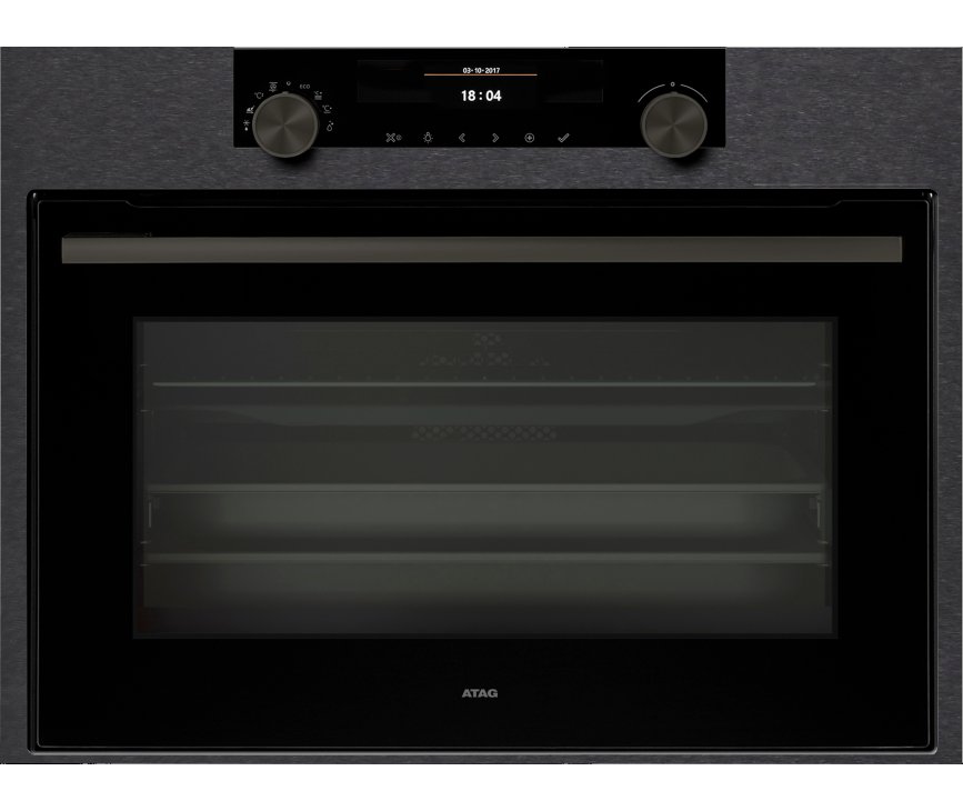 Atag OX46121C inbouw oven - nis 45 cm. - blacksteel