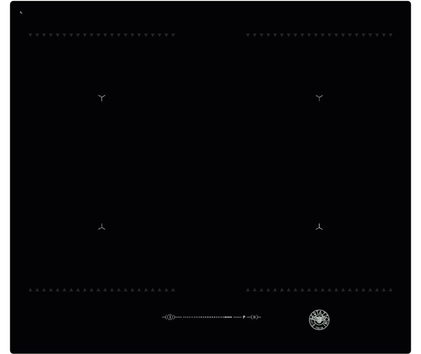 Bertazzoni P604IM2B2NE-20 inductie inbouw kookplaat