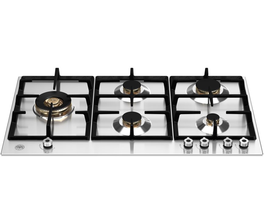Bertazzoni P905LPROX inbouw gas kookplaat - 90 cm. breed