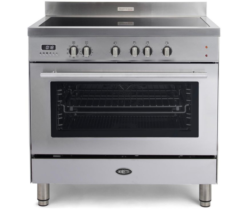 Boretti MFBI901IX inductie fornuis rvs - Milano