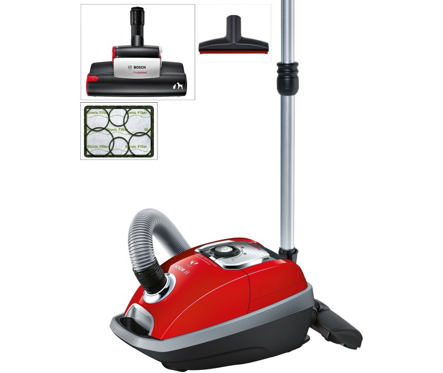 Bosch BGL8ZOON rood stofzuiger