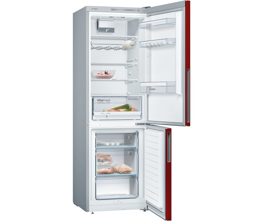 Bosch KGV36VR32S rood koelkast