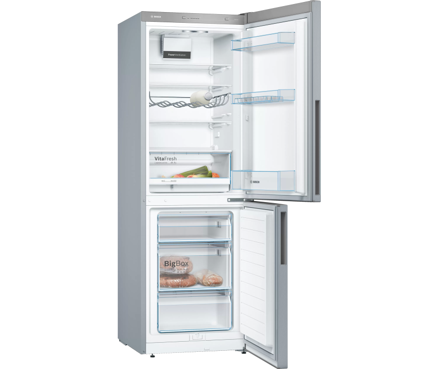 Bosch KGV33VLEAS vrijstaande koelkast - rvs-look