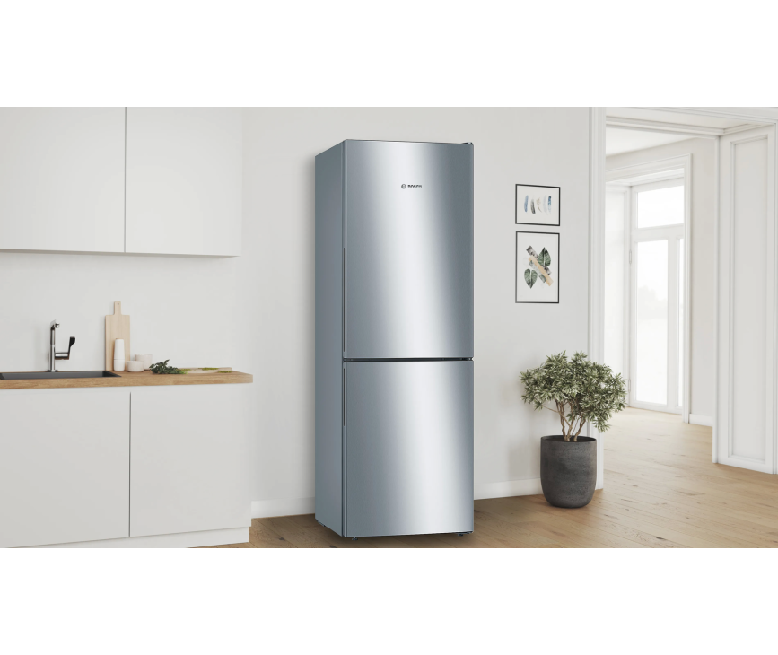 Bosch KGV33VLEAS vrijstaande koelkast - rvs-look