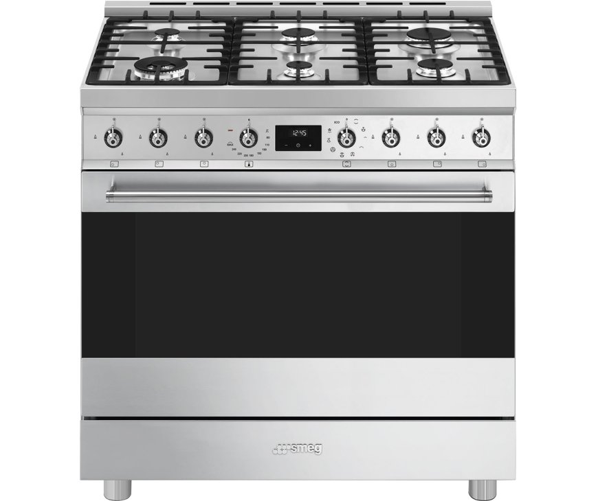 Smeg C9GMXNLK2 gas fornuis - roestvrijstaal