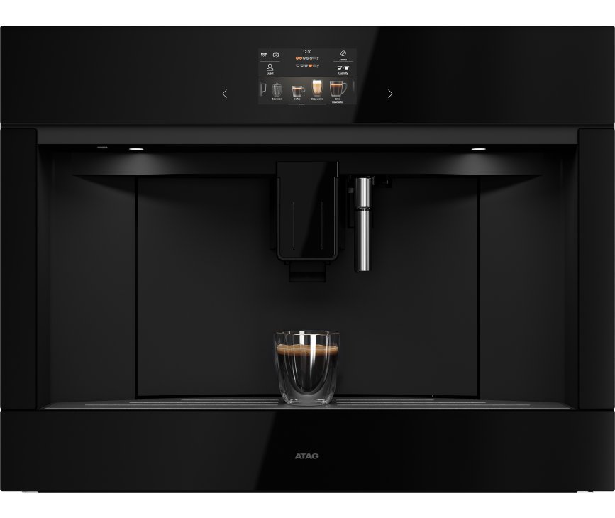 Atag CM8471D inbouw koffiemachine - zwart glas