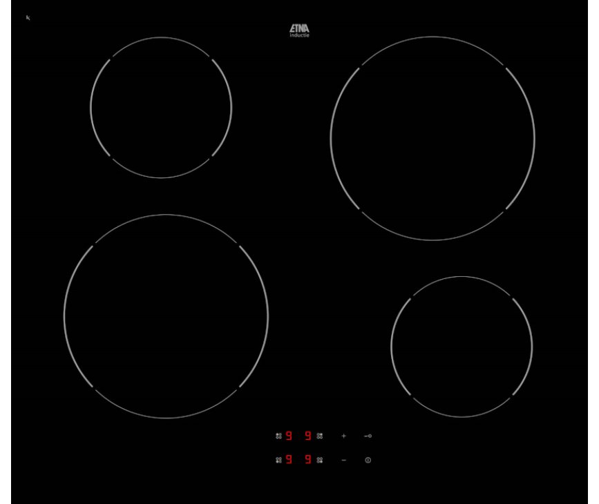 Etna KI259ZT inbouw inductie kookplaat - 1 / 2 fasen
