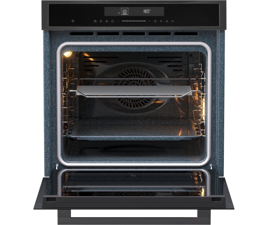 Etna OP670Ti inbouw oven met pyrolyse - zwart Titanium