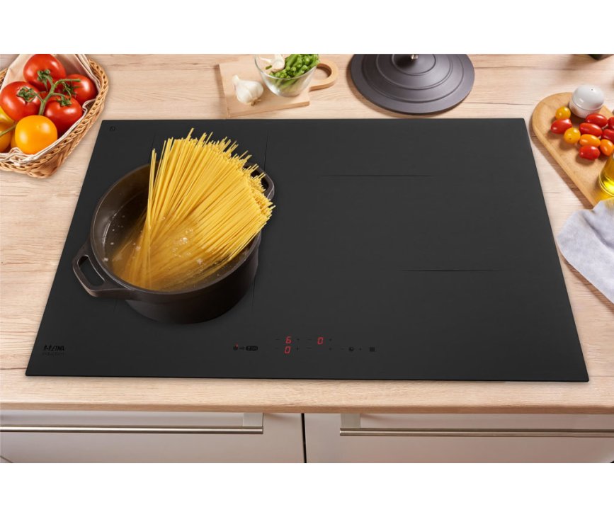 Etna KIF680DS inbouw inductie kookplaat - 80 cm. breed - matzwart