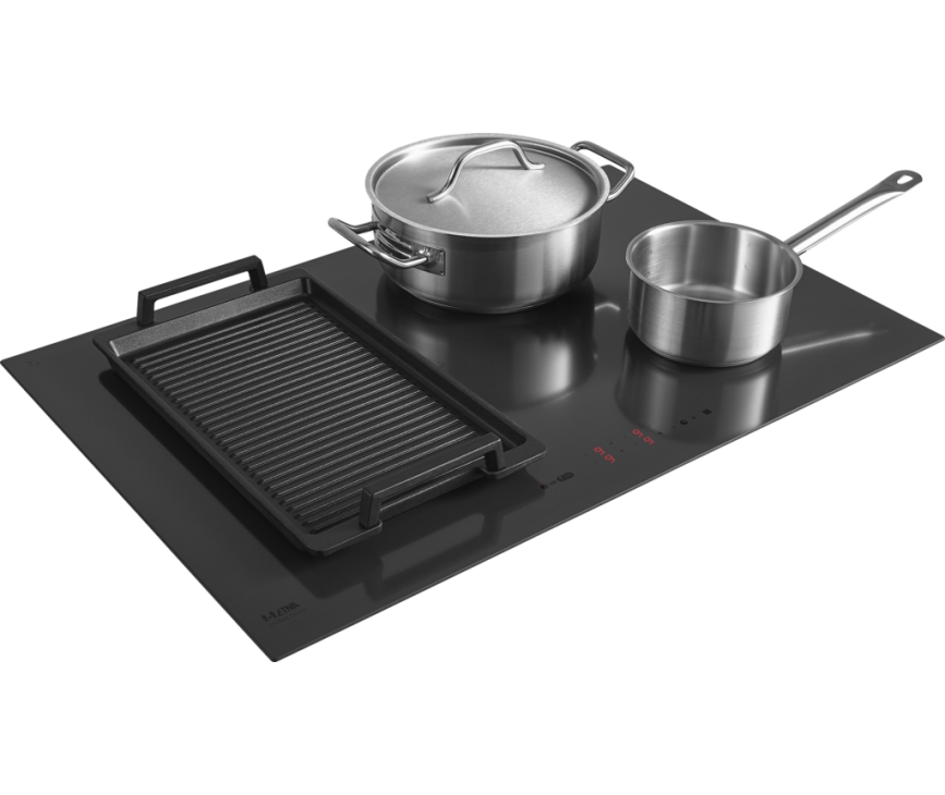 Etna KIF680DS inbouw inductie kookplaat - 80 cm. breed - matzwart