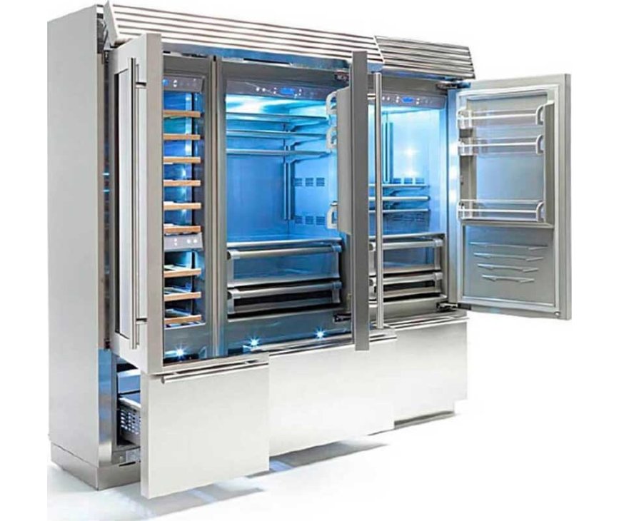 De Fhiaba XS7490FR side-by-side koelkast behoort tot de X-Pro serie en kan naar elke wens worden samengesteld.