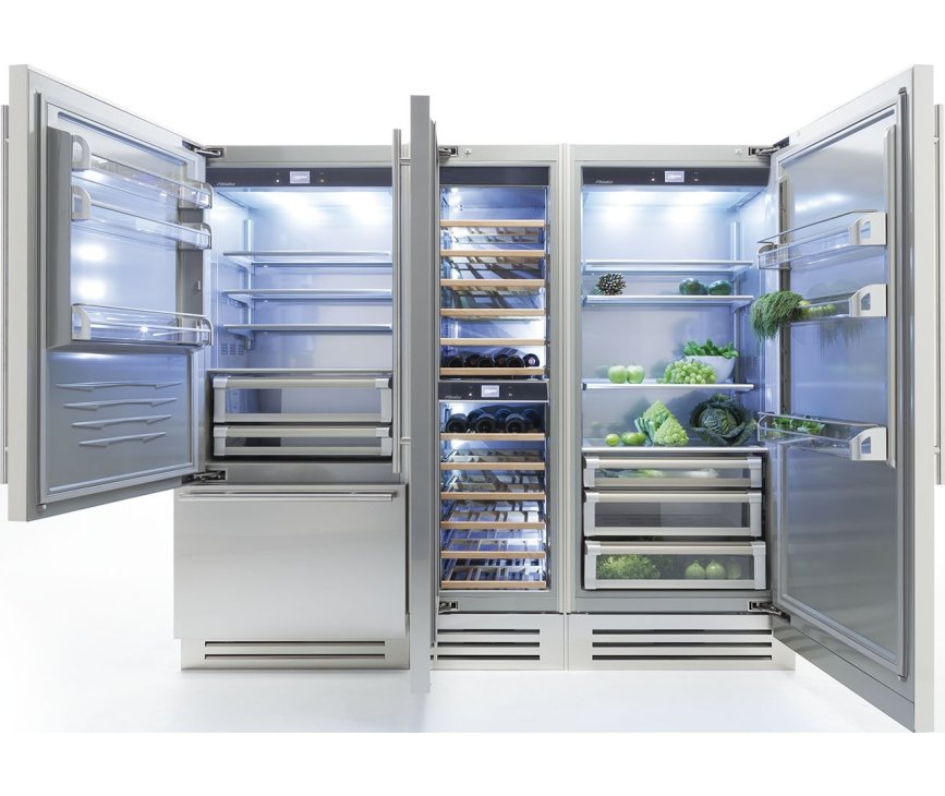 De Fhiaba XS8990FR side-by-side koelkast behoort tot de X-PRO serie en is daarmee geheel naar wens samen te stellen.