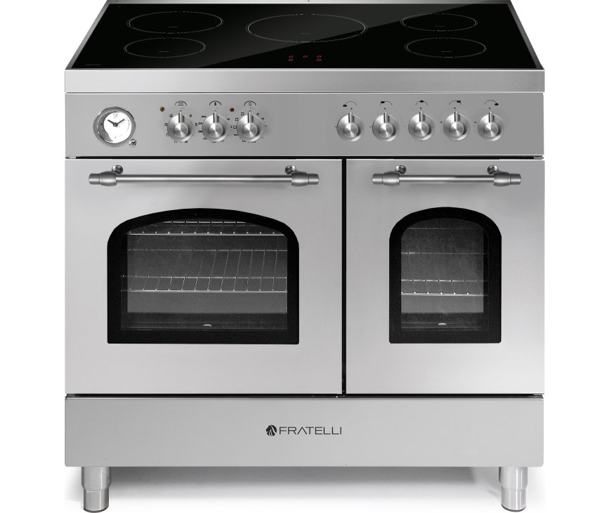 Fratelli VE2920I5FEMIXCR inductie fornuis - 2 ovens - klassiek - rvs