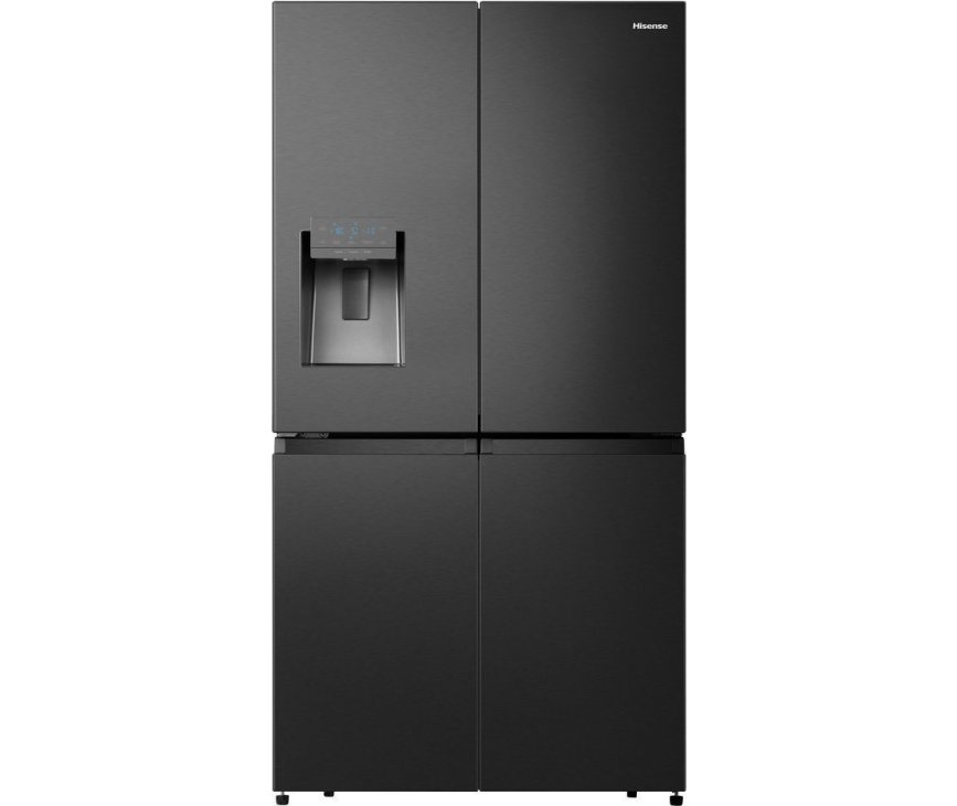 Hisense RQ760N4AFF side-by-side koelkast - 4-deurs - blacksteel-look