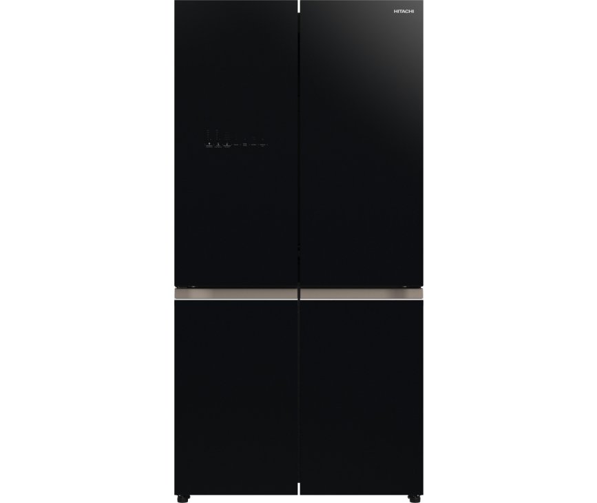 HITACHI side-by-side koelkast zwart glas R-WB640VRU0 (GBK)