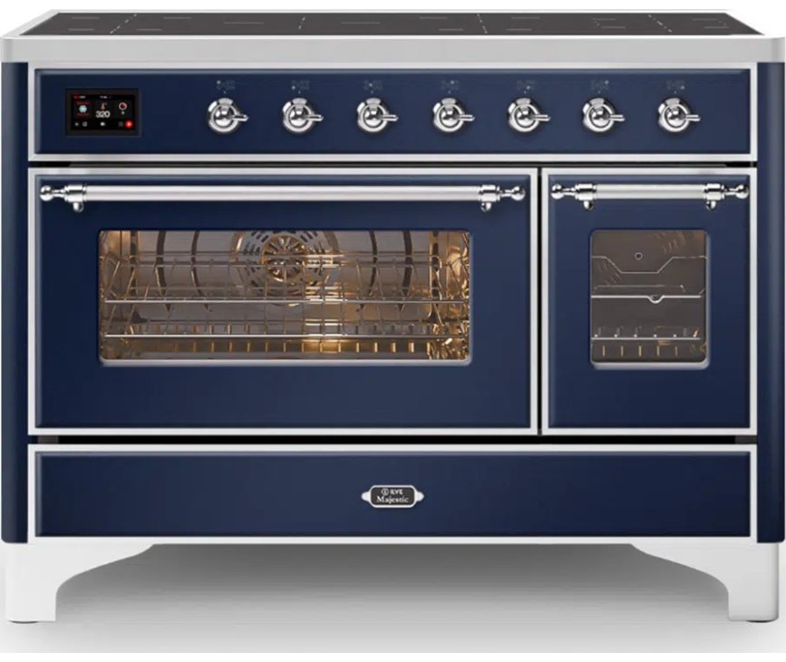 Ilve MI127NE3/MB inductie fornuis - blauw - 120 cm. breed