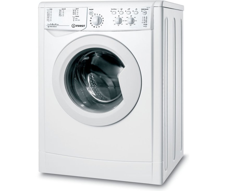 Uitgang Mens vis Indesit IWC51451EU wasmachine, 5 kg. en 1400 toeren