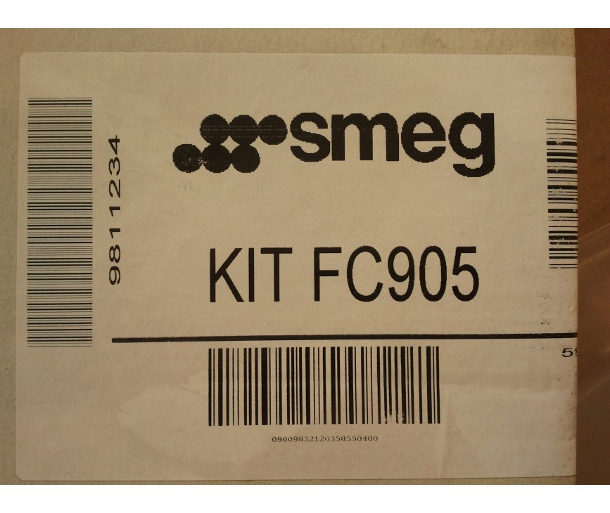 Verpakking van de SMEG koolstoffilter type KITFC905