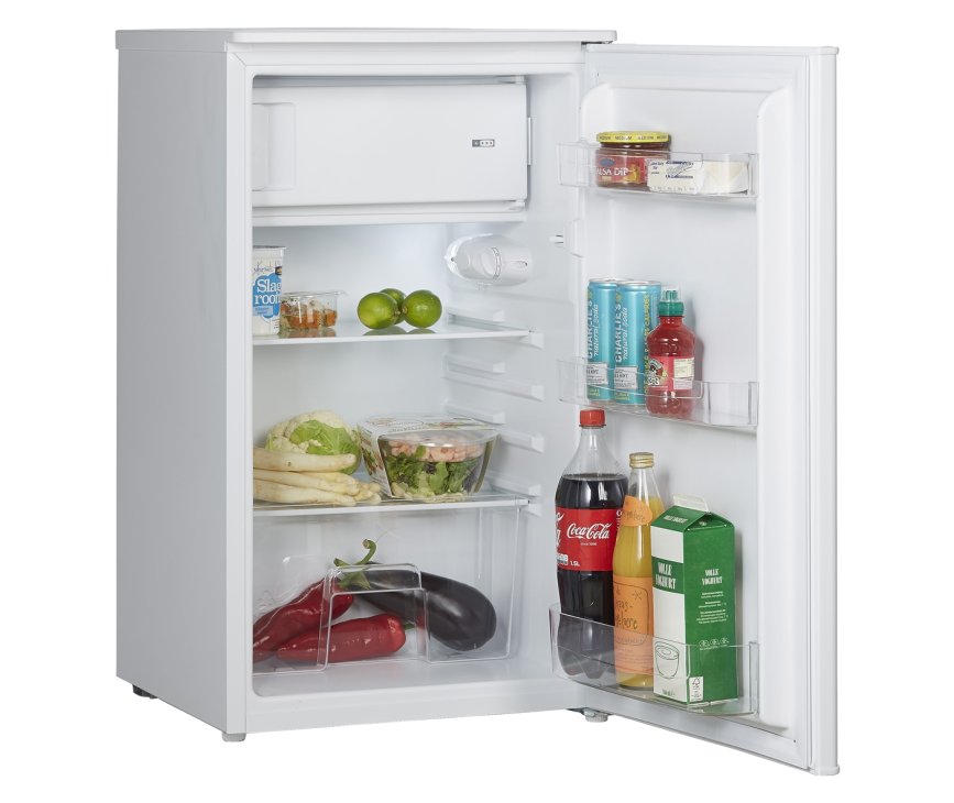De Etna KVV549WIT tafelmodel koelkast beschikt over een geïntegreerd vriesvak