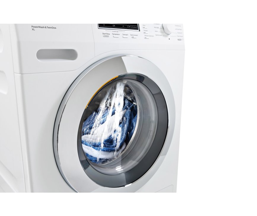 De Miele WMH 260 WPS wasmachine beschikt over een PowerWash functie voor 10% beter wasresultaat