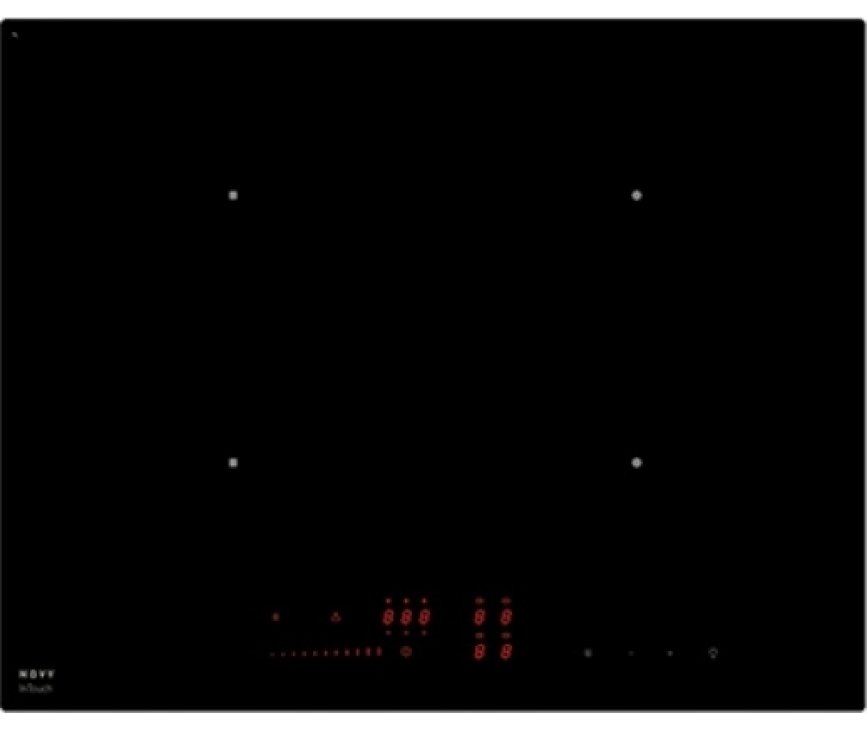 De Novy 1763 inductie kookplaat is voorzien met InTouch, waarmee de afzuigkap te bedienen is