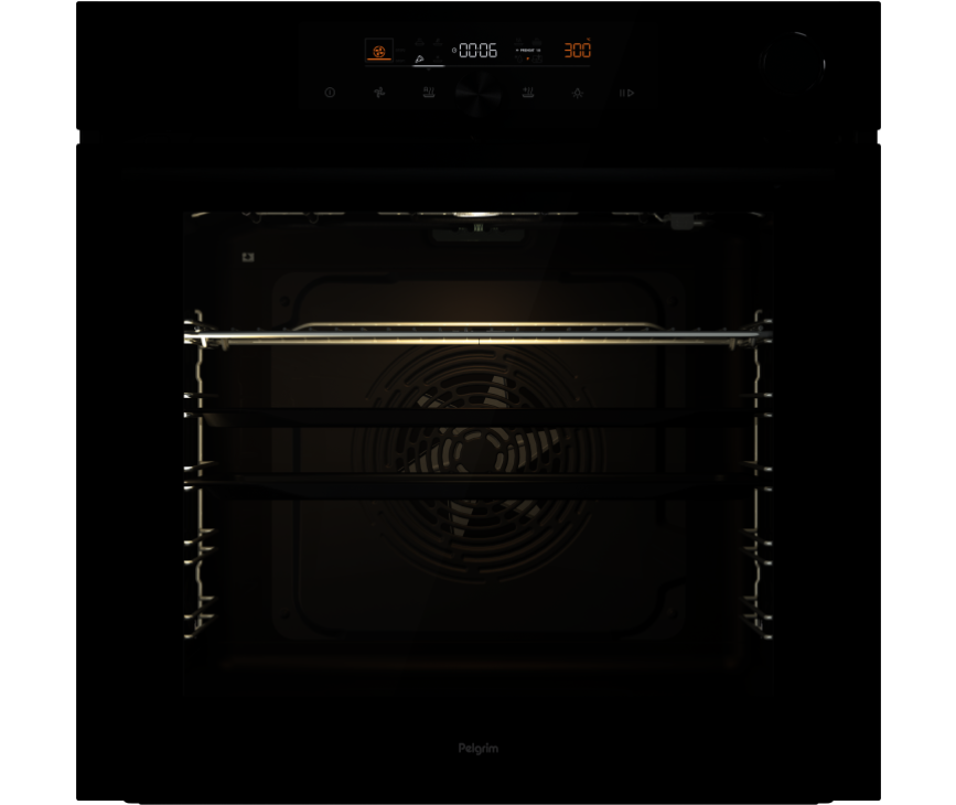 Pelgrim OAS560ZWA inbouw oven met stoom - zwart
