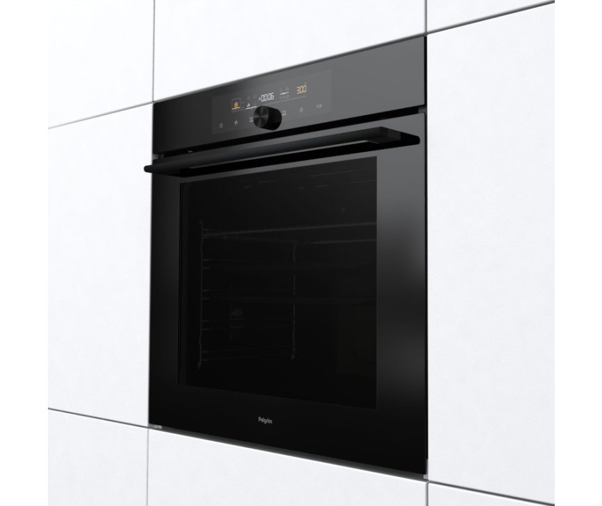 Pelgrim OP560ZWA inbouw oven met pyrolyse - zwartwart oven