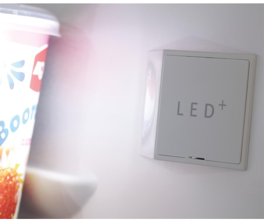 Dankzij de heldere LED verlichting in de koelkast heeft u een goed overzicht