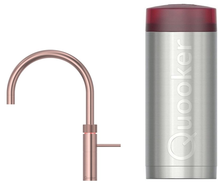 Quooker COMBI Fusion Round ROSE KOPER- kokend water kraan