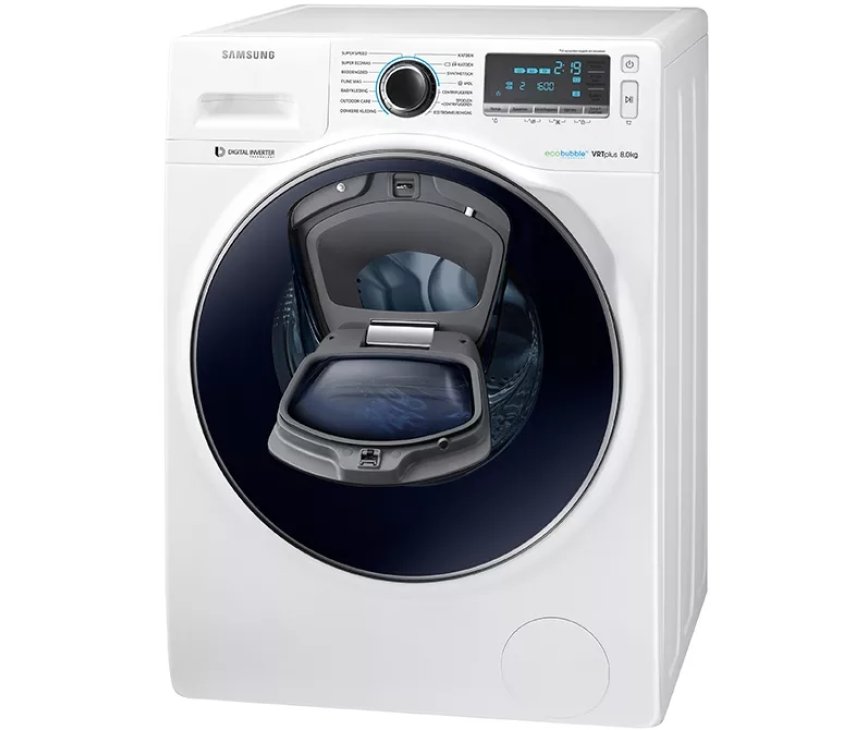 De Addwash functie op de Samsung WW80K7605OW is een echte praktische toevoeging voor het dagelijkse wassen
