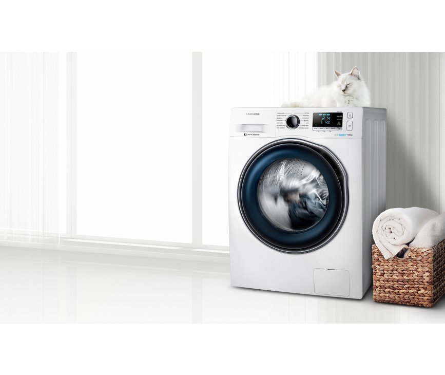 De Samsung WW90J6600CW wasmachine kan super snel in 59 minuten een volledige was draaien