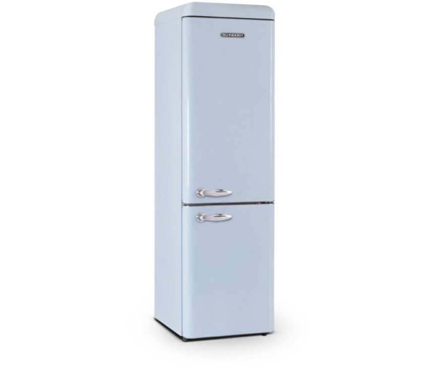 	 Schneider SCCB250VBL retro jaren 50 koelkast - blauw
