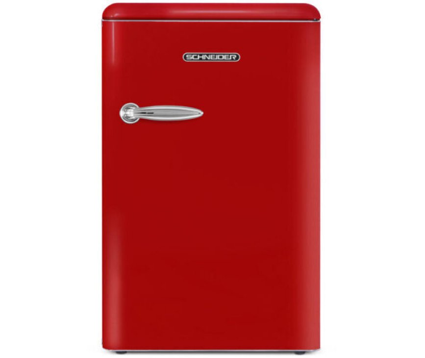 Schneider SCTT115VR retro jaren 50 koelkast - rood