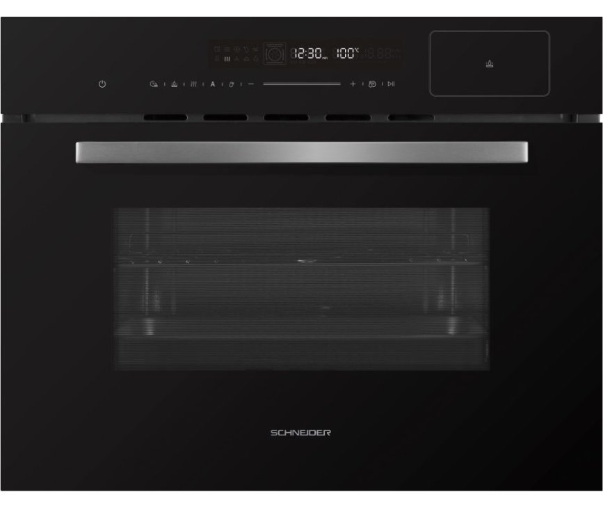 Schneider SCSO45BK inbouw stoomoven - zwart 