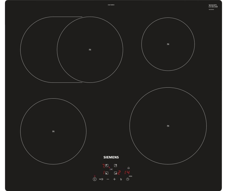 Siemens EH611BFB1E inductie inbouw kookplaat