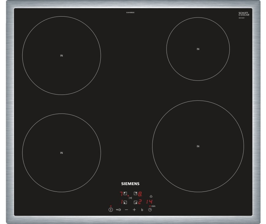 Siemens EU645BEB2E inductie inbouw kookplaat