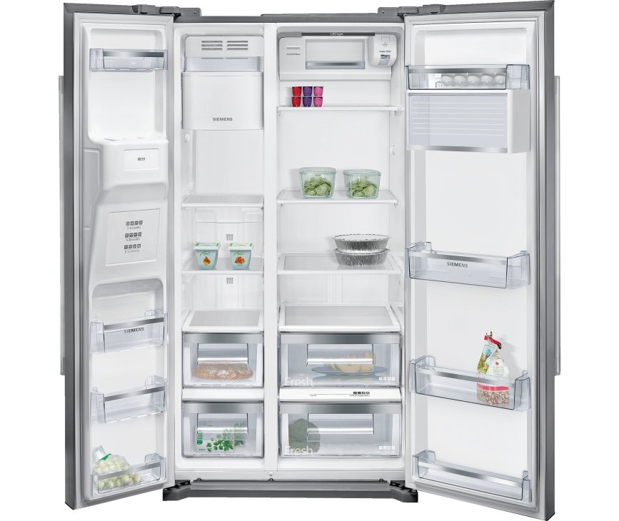 Siemens KA90DVI20 rvs side-by-side koelkast