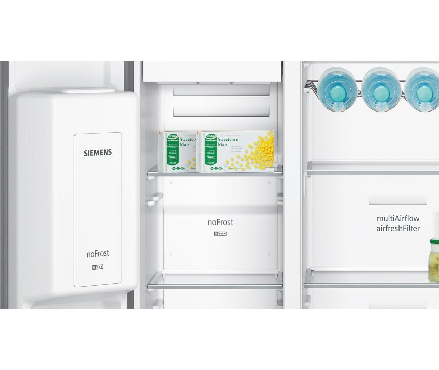 Siemens KA92DAI30 rvs side-by-side koelkast