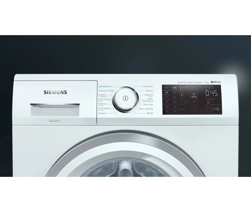 Siemens WM14UQ95NL wasmachine bedieningspaneel