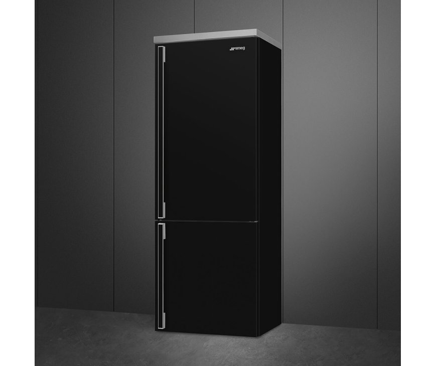 Smeg FA490RBL5 koelkast - zwart - Portofino