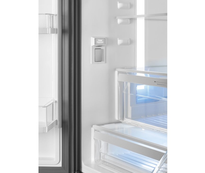 Praktisch is de heldere lichtzuil in het koelgedeelte van de Smeg FQ60X2PEAI side-by-side koelkast
