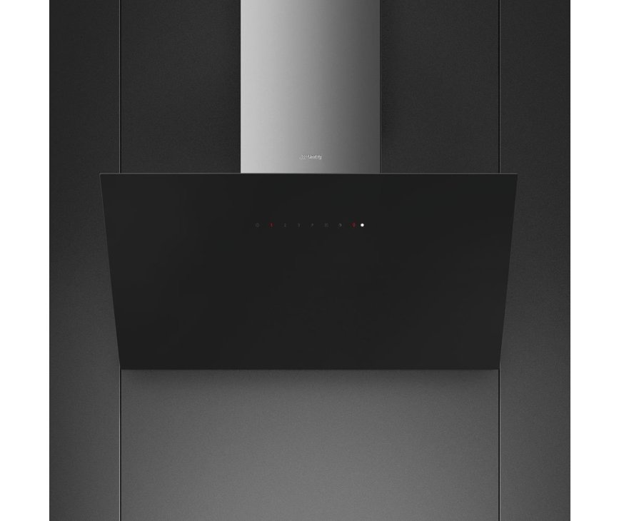 Smeg KICV90BL schuine wand model afzuigkap - zwart glas