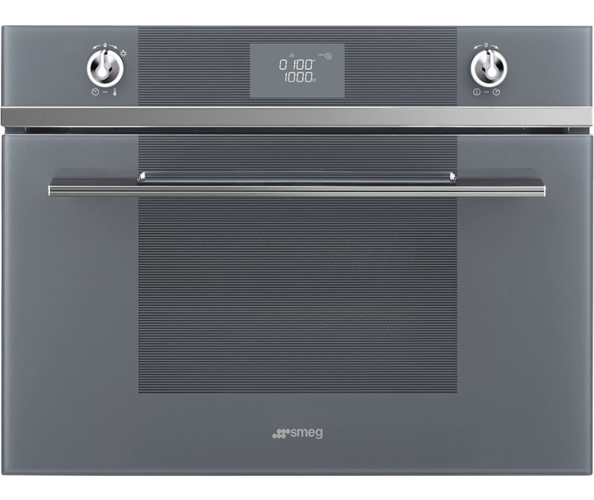 Smeg SF4102MCS inbouw oven met magnetron zilver - Linea serie