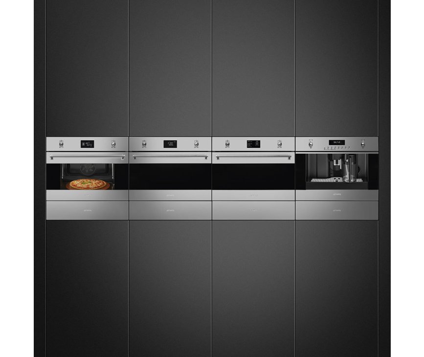 Smeg SFP4390XPZ inbouw oven met pyrolyse en pizza functie