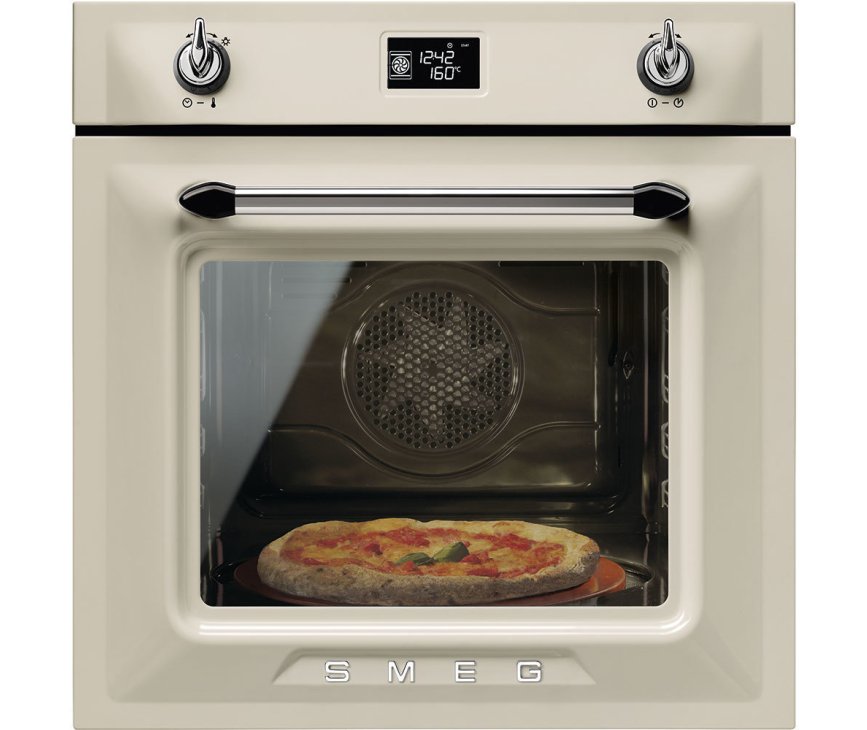 Smeg SFP6925PPZE1 inbouw oven met pyrolyse - crème - Victoria serie