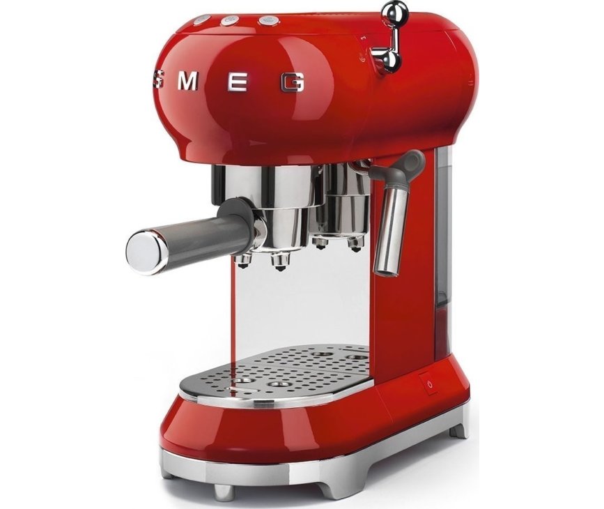 SMEG koffiemachine rood ECF01RDEU