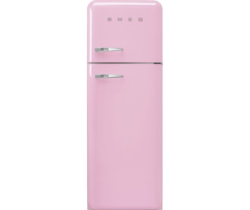 Smeg FAB30RPK5 rechtsdraaiende retro koelkast - roze