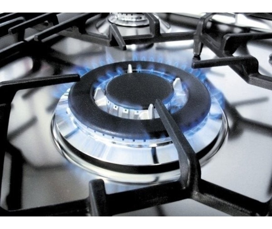 De GKOC64 inbouw kookplaat van SMEG is uitgevoerd met een wokbrander van 4,0 kW